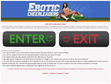 Tablet Screenshot of eroticcheerleaders.com